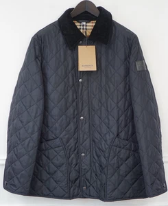 Men Burberry Cotswold Quilted Jacket Navy Blue Size UK/US44 - Picture 1 of 18
