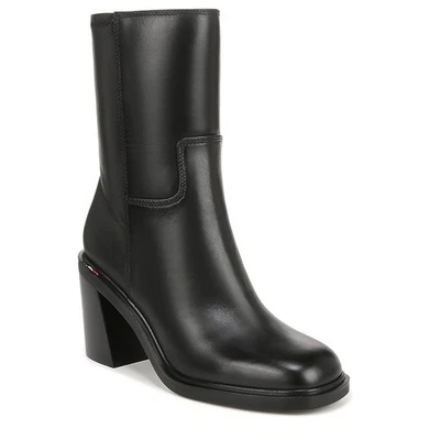 Franco Sarto Mujer Penélope Media Pantorrilla Tacón Grueso Botín Negro Talla 9 NUEVO Foto 1 de 4