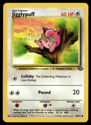Jigglypuff Common Unlimited Jungle 54/64 NM Pokémon TCG - Image 1 of 2