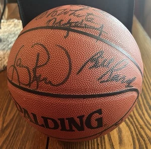 Bill Russell & Larry Bird Boston Celtics HOF Signed Basketball 14 Players JSA - Picture 1 of 6