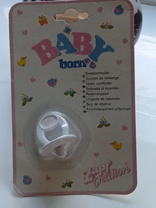 Zapf Creation Baby Born Dolls Dummy Pacifier original vintage White NEW in pack - Picture 1 of 4