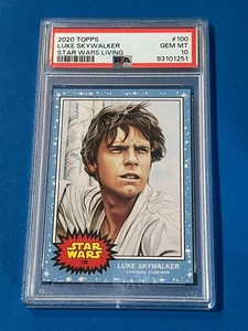 Luke Skywalker 2020 Topps Star Wars Living Set #100 PSA 10 Gem Mint SP 1251 - Picture 1 of 2