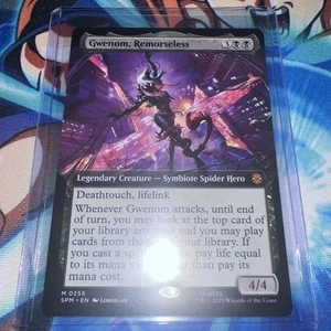 Gwenom, Remorseless Extended Art Marvel's Spider-Man NM MTG Non Foil - Bild 1 von 1