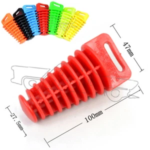 Red Universal Dirt Bike 4 Stroke Muffler Tail Pipe Exhaust Silencer Wash Plug - Bild 1 von 1