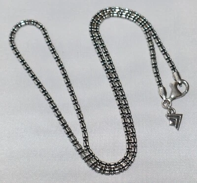 Collar de cadena Silpada difícil de encontrar plata esterlina oxidada tablero de puntos 18" N2078 Foto 1 de 4