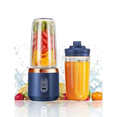 400ml Wireless Portable Electric Juicer Blender USB C Rechargeable Mini Smoothie - Immagine 1 di 4