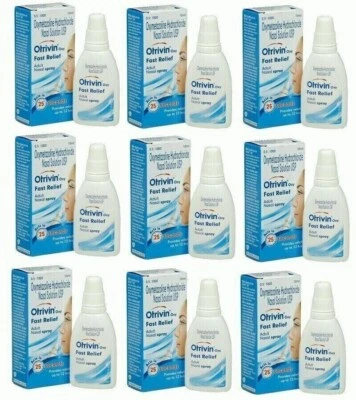 Otrivin Adult Decongestant Nasal Spray 10ml👌👌👨👩 (Pack 9) - Exp. 2026