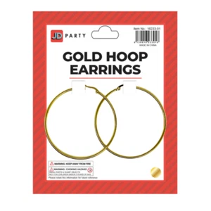 Hoop Earrings Gold - Picture 1 of 1