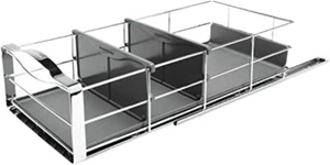14 inch Pull-Out Cabinet Organizer, Heavy-Gauge Steel Frame, gray - Picture 1 of 5