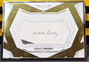BRANCH RICKEY 2021 Topps Transcendent CUT AUTO 1/1 Jumbo Box Topper DODGERS HOF - Picture 1 of 5
