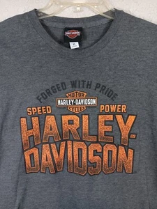 Harley Davidson Forged With Pride TShirt Men-Size XL Walter Brothers, Peoria IL. - Picture 1 of 8