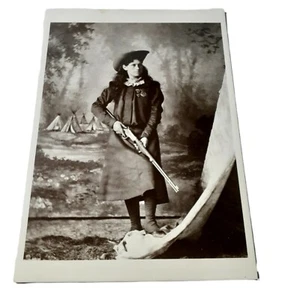 RPPC Annie Oakley American Sharpshooter Photograph by David F Barry - Picture 1 of 5