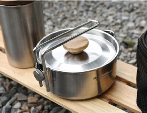 ERSTEBAHNHOF IH Outback Kettle Camping Kettle + Exclusive Pouch 800ml /1200ml - Picture 1 of 11