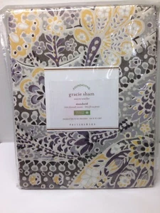 1 NEW Pottery Barn GRACIE Organic Cotton EURO Sham 26 x 20 Inches Standard Size - Picture 1 of 6