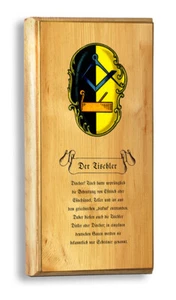 Der Schreiner Carpenter Wood Zirbenholz Arve Nostalgieschild Zunftwappen 019 - Bild 1 von 1