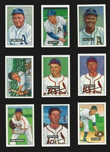 1951 BOWMAN - 1986 C.C.C REPRINTS ( RC's, STARS, HOF) - WHO DO YOU NEED!!!