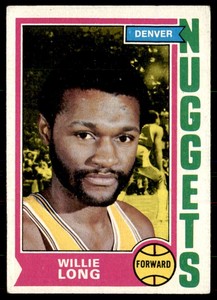 1974-75 Topps Willie Long Denver Nuggets #202