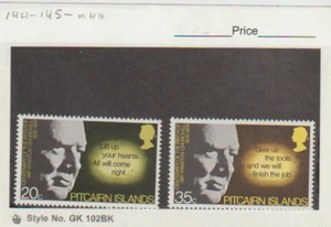 Pitcairn Island Scott # 144-145 Churchill VF MNH - Picture 1 of 1