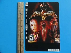 PLAYSTATION 3 SOUL CALIBUR IV - BLOCKBUSTER VIDEO BLACK LABEL SHELF BACKER CARD  - Picture 1 of 3