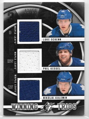 2011-12 Upper Deck SPx Winning Trios #WTSKK Phil Kessel Kulemin Luke Schenn /50 - Image 1 of 2