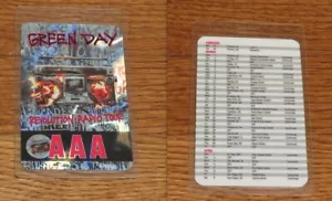 Green Day Revolution Radio Tour Holograma Todo Acceso Laminado Backstage Pass - Imagen 1 de 1