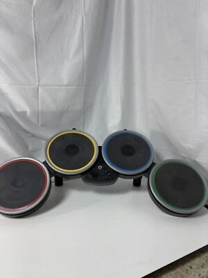 Nintendo Wii Rock Band 2 WIRELESS Drum Set Heads Only Harmonix (No Dongle) - Image 1 of 4