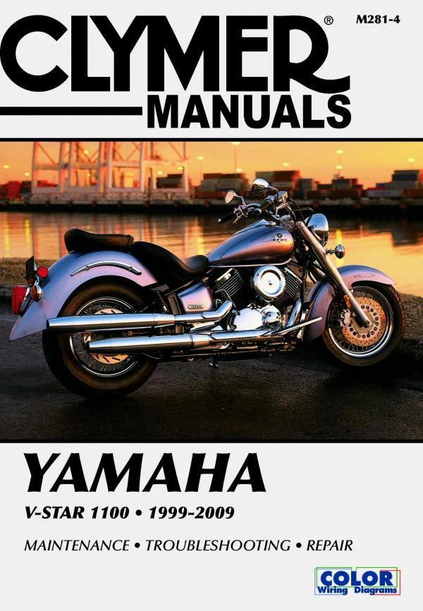 Clymer M281-4 Manual de Serviço e Reparo para 1999-09 Yamaha XVS1100 / XVS110A - Imagem 1 de 1