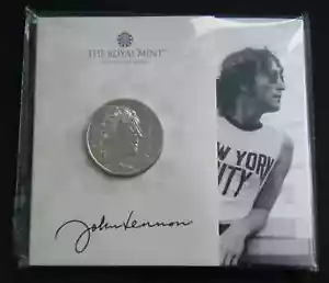 Moneda BU 2025 John Lennon Reino Unido £5 cinco libras Royal Mint paquete sellado - en stock - Imagen 1 de 3