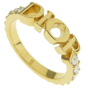 CHRISTIAN DIOR Ring logo Metal - Picture 1 of 9