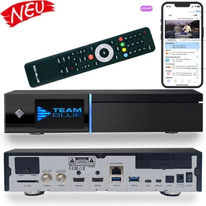 Receptor de satélite doble HDTV Gigablue Quad 4K Pro UHD Linux LAN 2x DVB-S2 - Imagen 1 de 10