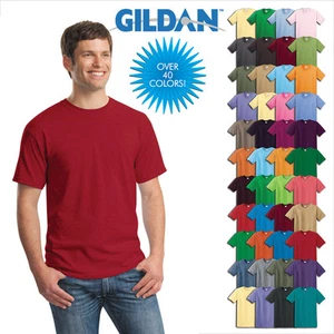3er-Pack Gildan schlichte T-Shirts einfarbige Baumwolle kurzärmelige leere T-Shirts S-3XL - Bild 1 von 24