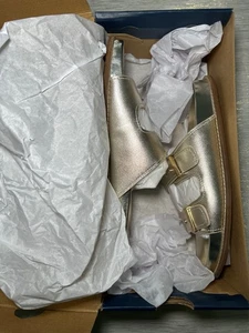 New! Cole Haan Women's Marisol Footbed Sdals Flat Soft Gold Sz 8B w/Bx SOLD OUT! - Picture 1 of 5
