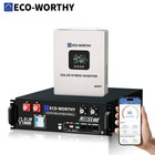 ECO-WORTHY 5120Wh 48V 100Ah LiFePO4 Battery + 5kW 48V Soalr Inverter For Home