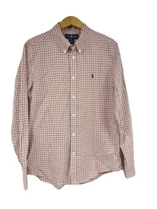 Ralph Lauren Jungen Gr. XL 18-20 orange blau adrett kariert Knopfleiste Hemd Baumwolle - Bild 1 von 6