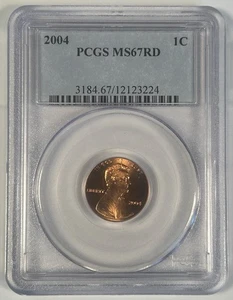 2004 Lincoln Memorial Penny PCGS MS 67 RD - Picture 1 of 2