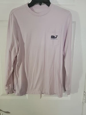 Vineyard Vines Girls Size XL (18) Long Sleeve T Shirt, Lavender, 100% Cotton - Image 1 of 2