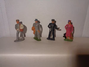 BARCLAY/MANOIL 3" CAST LEAD TOY R.R STANDARD GAUGE FIGURES.SET OF 4. - Picture 1 of 11