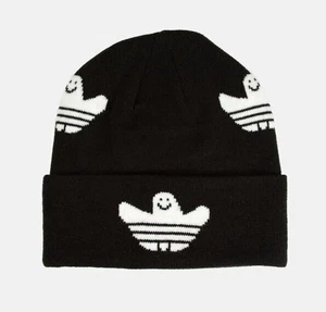 NWT Adidas Shmoo Black White Trefoil Unisex Adult Beanie Ghost schmoofoil - Picture 1 of 4