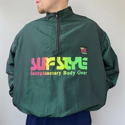 Vintage 90s Surf Style Windbreaker Jacket  - Image 1 of 4