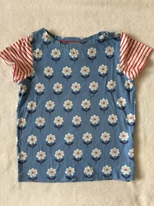 Mini Boden Short Sleeve T Shirt Tee Girls 9 10 Floral - Picture 1 of 10