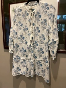 Camisa Ralph Lauren Denim & Supply Para Mujer Talla M Boho Hippie Campesina - Imagen 1 de 5