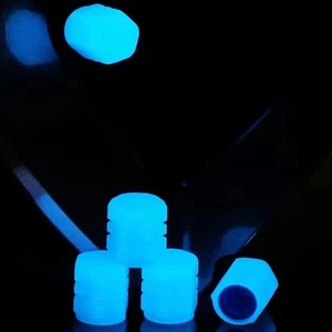 4Pcs Valve Core Cover Luminous Car Tyreeasy To Carry Night Glowing Abs @ - Picture 1 of 13