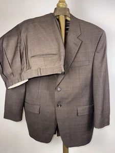 Lauren Ralph Lauren Suit Men’s 42S Brown Plaid Wool - Picture 1 of 23
