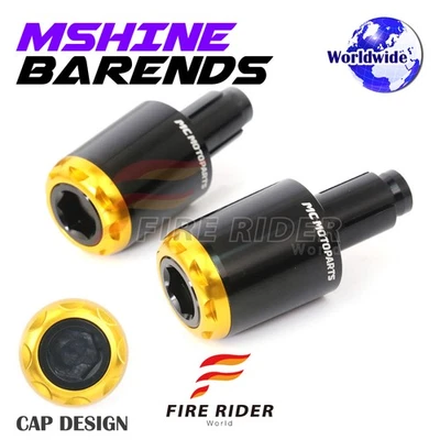 MSHINE Gold Aftermarket Bar Ends For Suzuki GSX-R 750 10 09 08 07 06 - Image 1 of 4