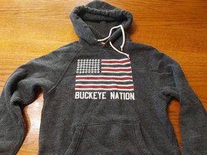 Felpa con cappuccio Homage Ohio State Buckeyes pullover felpa piccola Buckeye bandiera nazione - Foto 1 di 6