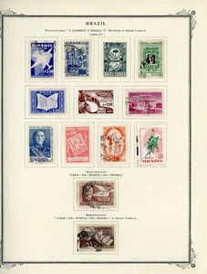 BRAZIL Selections on Scott Specialty Album Page Lot #33 - SEE SCAN - $$$ - Picture 1 of 1