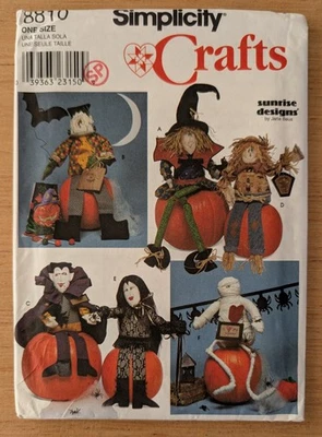 Simplicity Crafts 8810 Halloween Sunrise Designs Pattern One Size Uncut - Image 1 of 2