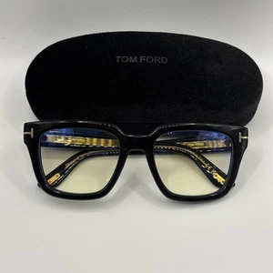 Tom Ford TF6027 001 Icon Eyeglasses Rx Able Black 52mm - Picture 1 of 8