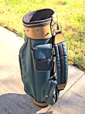Vintage Gold Eagle Produtos de Golfe Profissionais Verde 6 Vias Carrinho/Saco de Golfe de Transporte - Imagem 1 de 4
