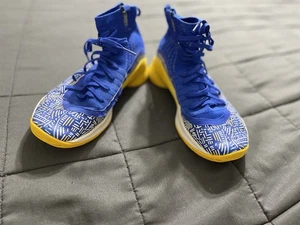 Under Armour Steph Curry 4 ‘More Fun’ Royal Blue And Yield Yellow Size 7Y - Bild 1 von 18